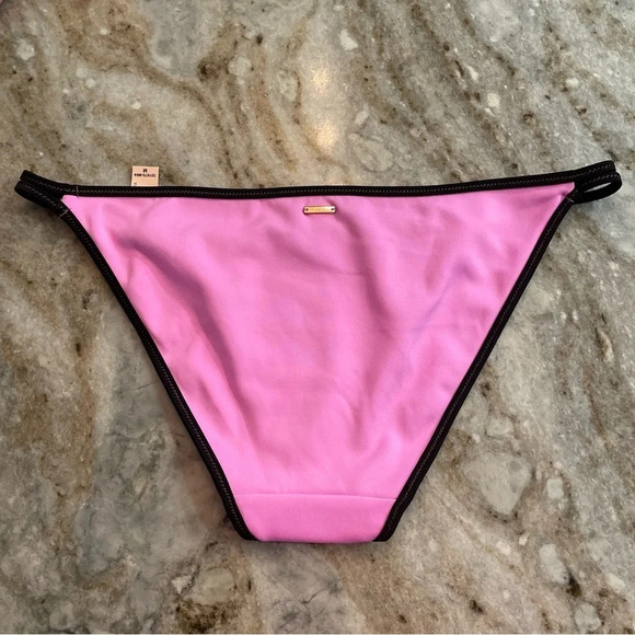 NWT Victoria Secret Neoprene Pink Bikini bottoms Size M barbie pink - Picture 7 of 7